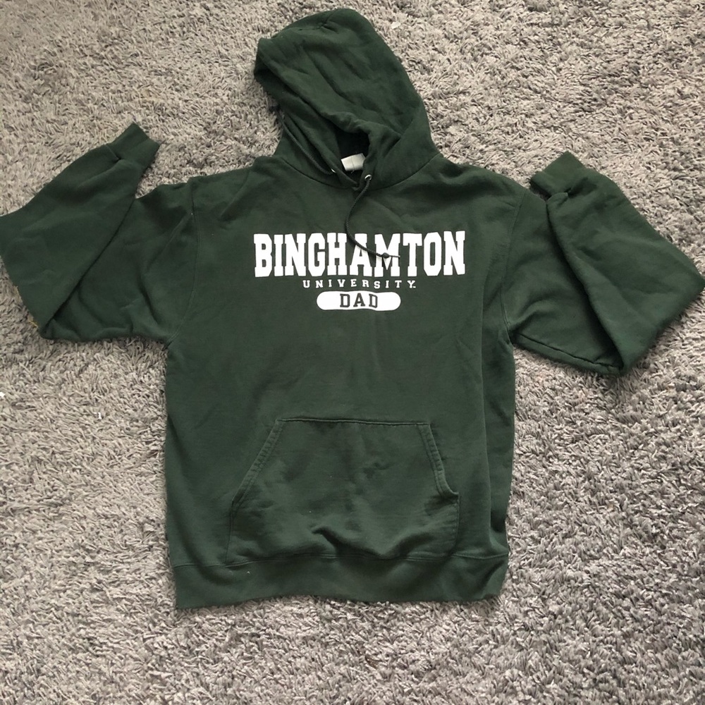 Binghamton university dad hoodie. Size L